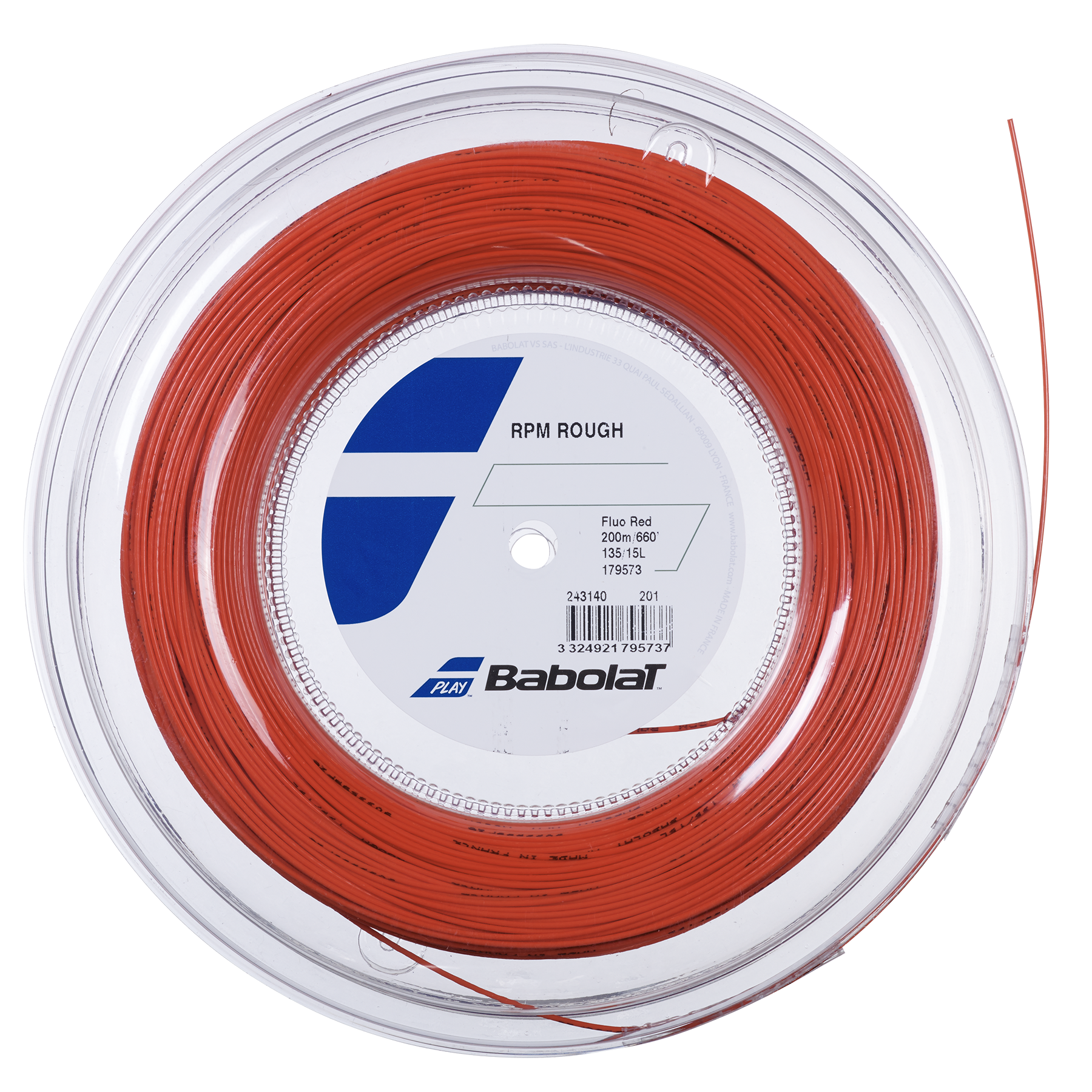Babolat RPM Rough 200m Rolle fluo red 1