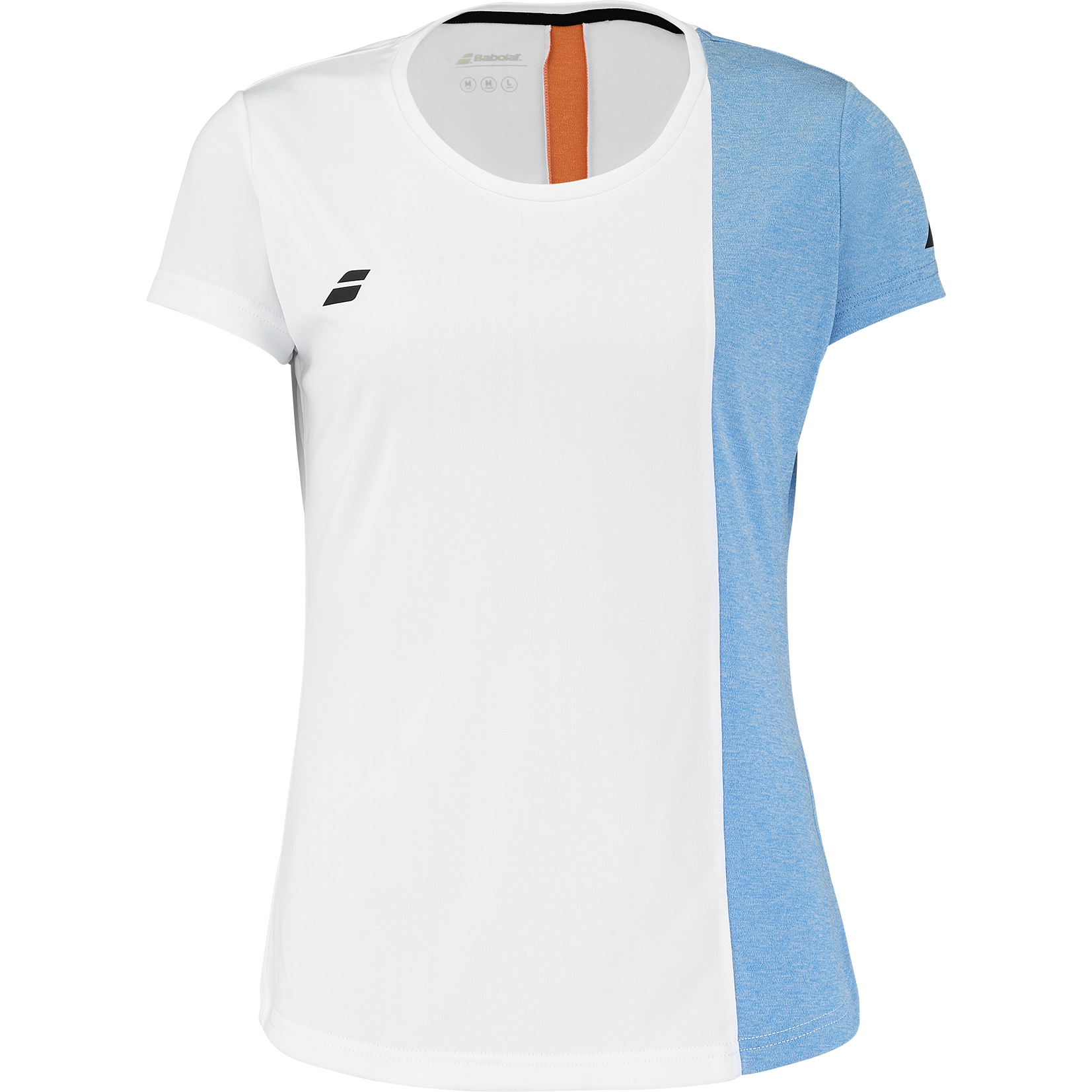 Babolat W Play Cap Sleeve Top white/blithe blue heather heather 1