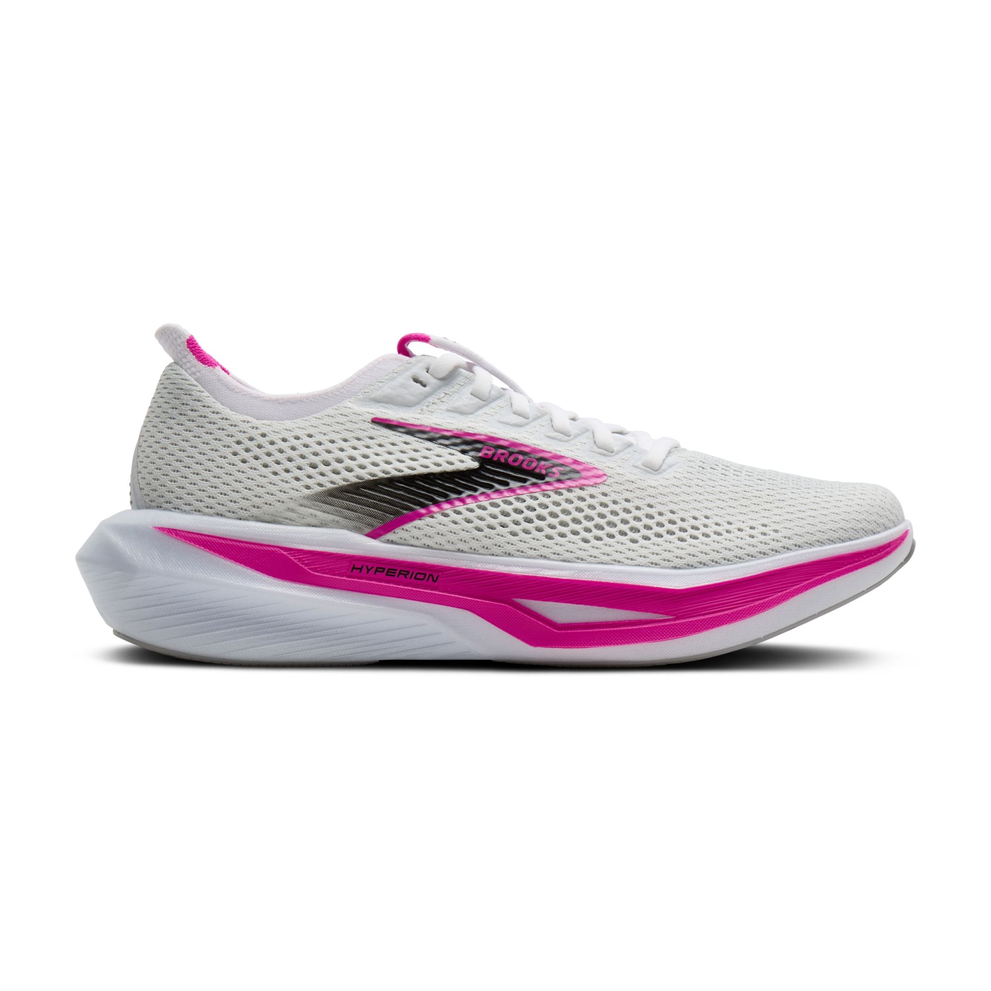 Brooks W Hyperion 3 white/luminary/cyber pink 1
