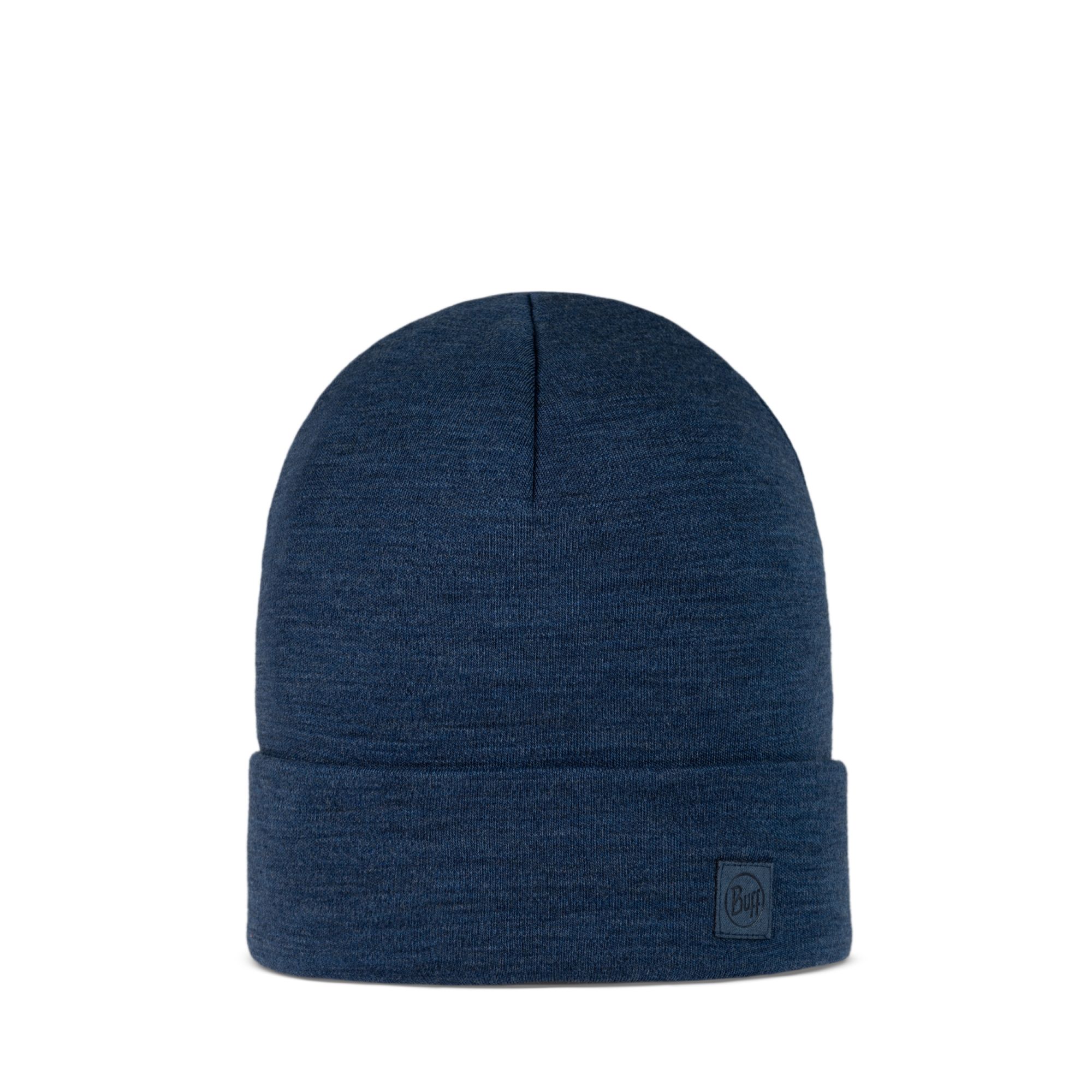 Buff Merino Heavyweight Beanie melange nightblue 1