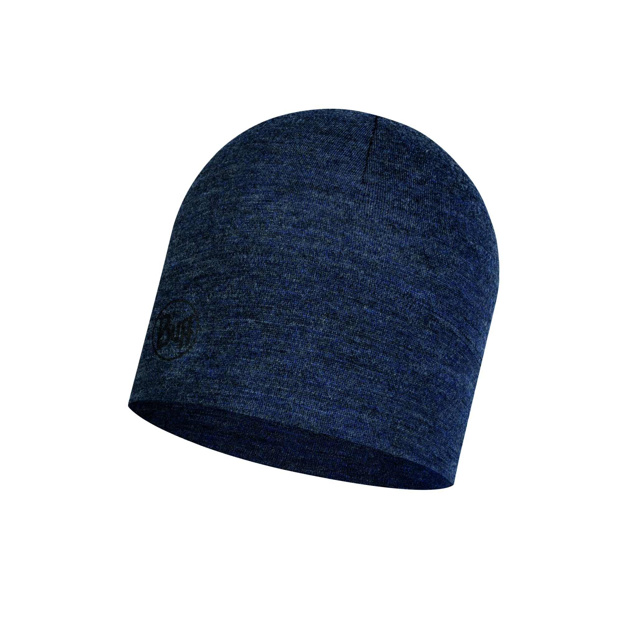 Buff Merino Midweight Beanie melange nightblue 1