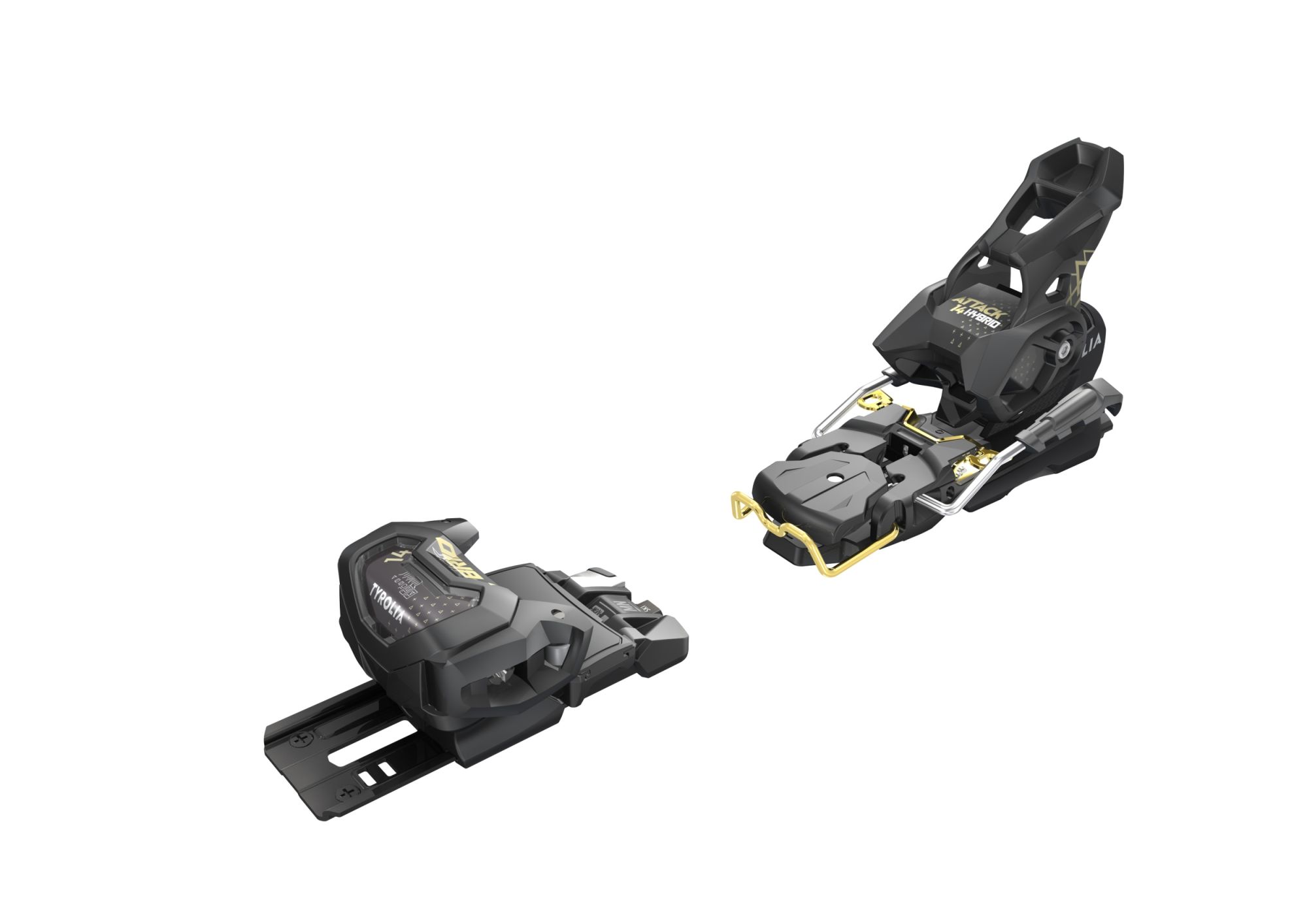 Head Attack Hybrid 14 MN/PT [O] inkl. Brake 95mm solid black/gold 1