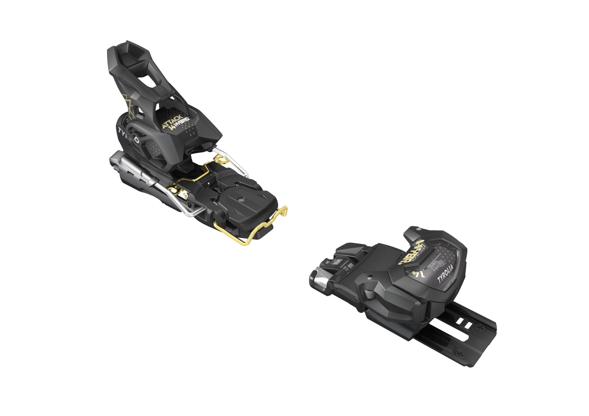 Head Attack Hybrid 14 MN/PT [O] inkl. Brake 110mm solid black/gold 1