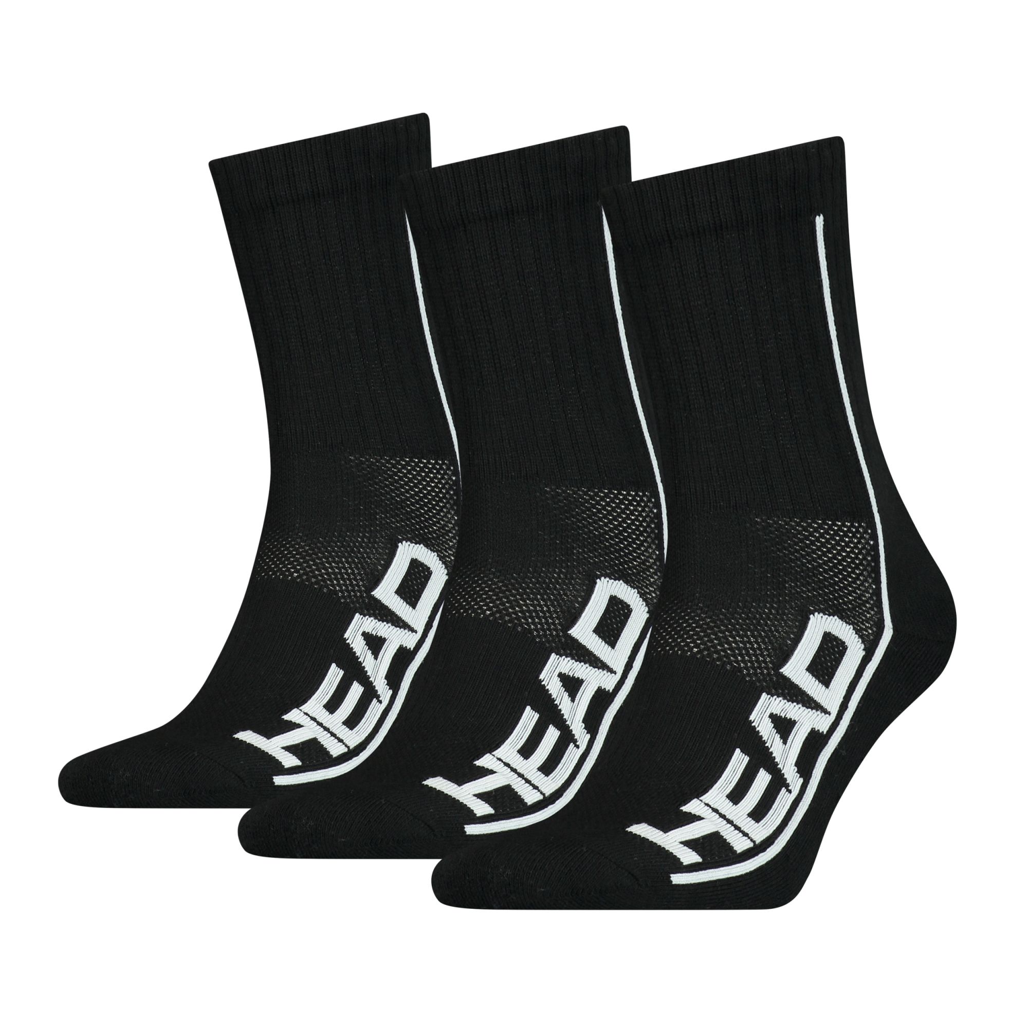 Head Performance Socks Tennis 3er-Pack black/white black/white 1