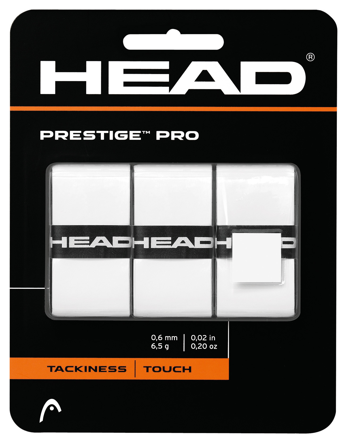 Head Prestige Pro 3er Pack Overgrips white 1