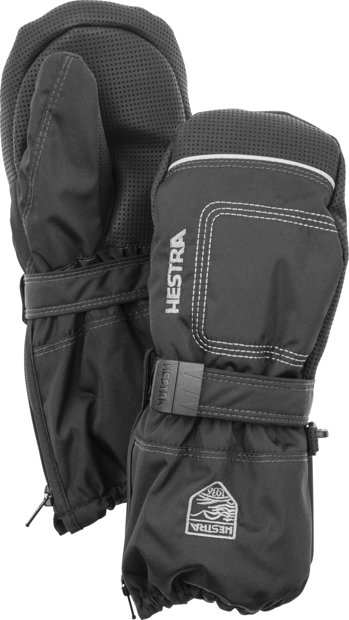 Hestra Baby Zip Long mitt black black 1