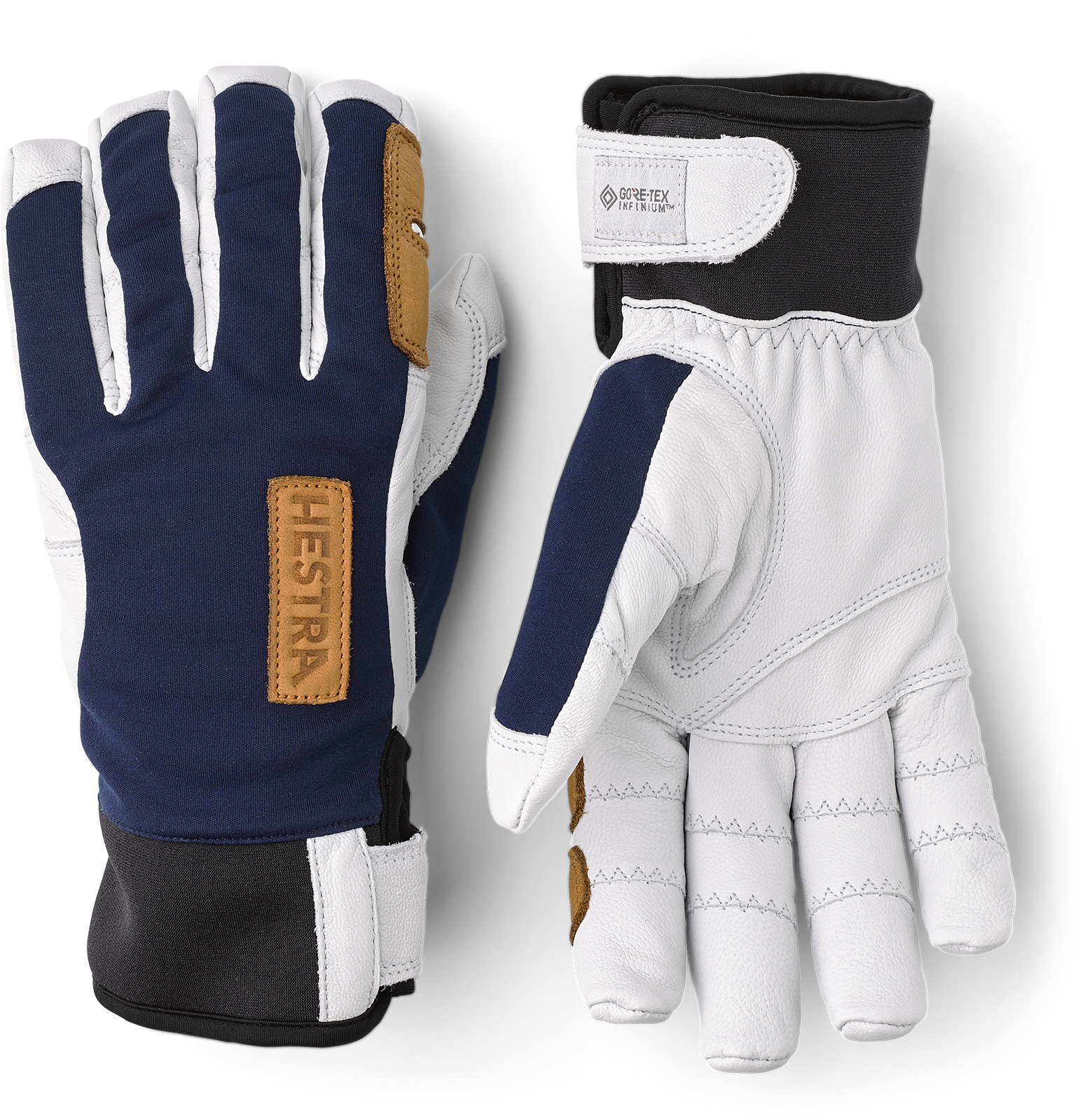 Hestra Ergo Grip Active Wool Terry 5-Finger navy/white white 1