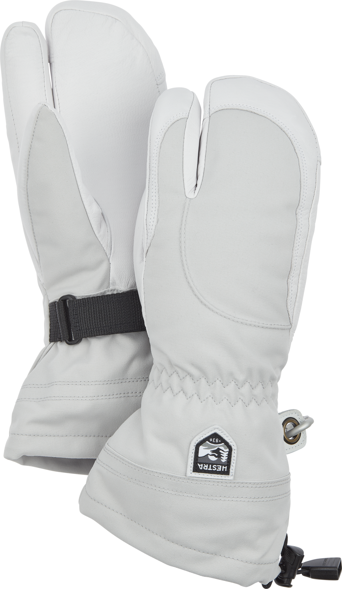 Hestra W Heli Ski 3-Finger pale grey/offwhite 1