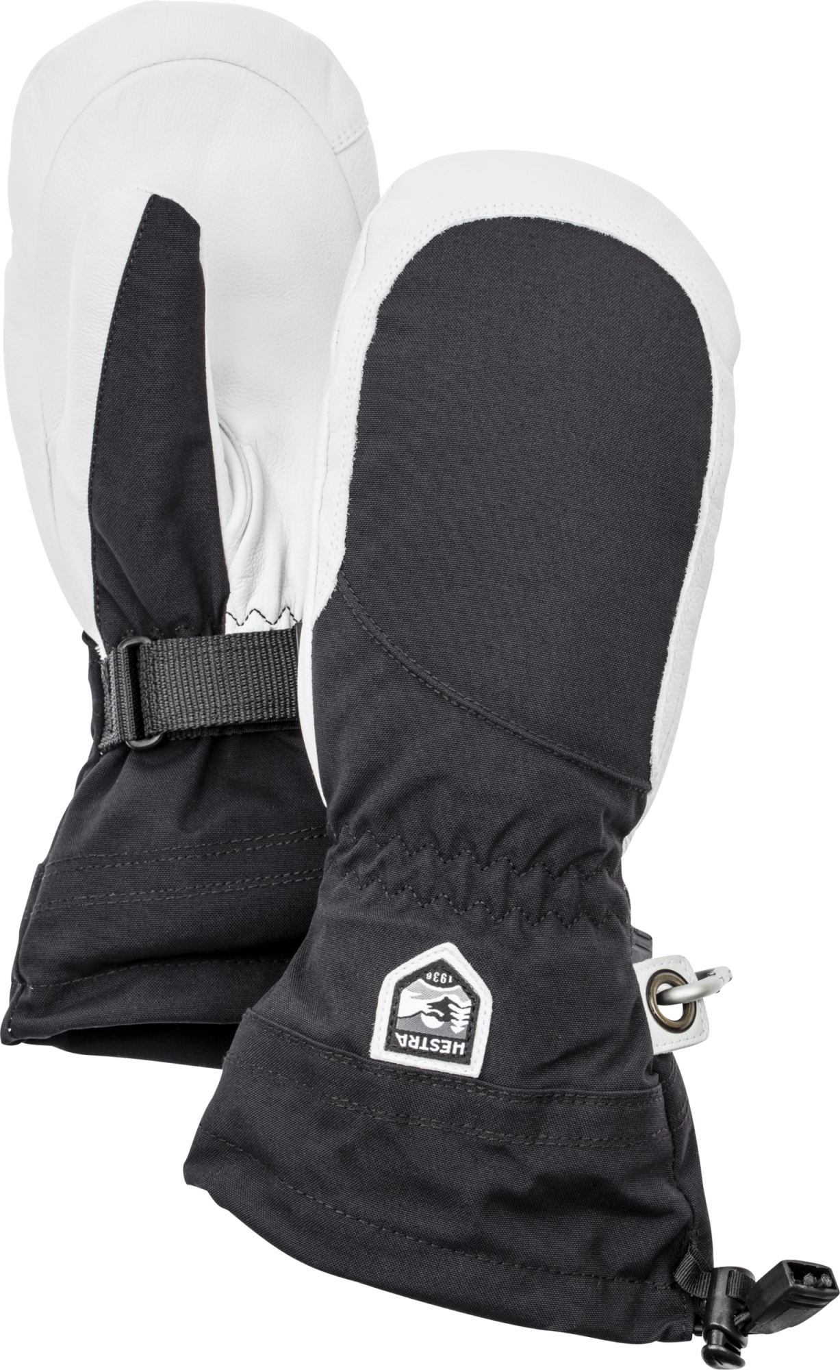 Hestra W Heli Ski Mitt black/offwhite 1