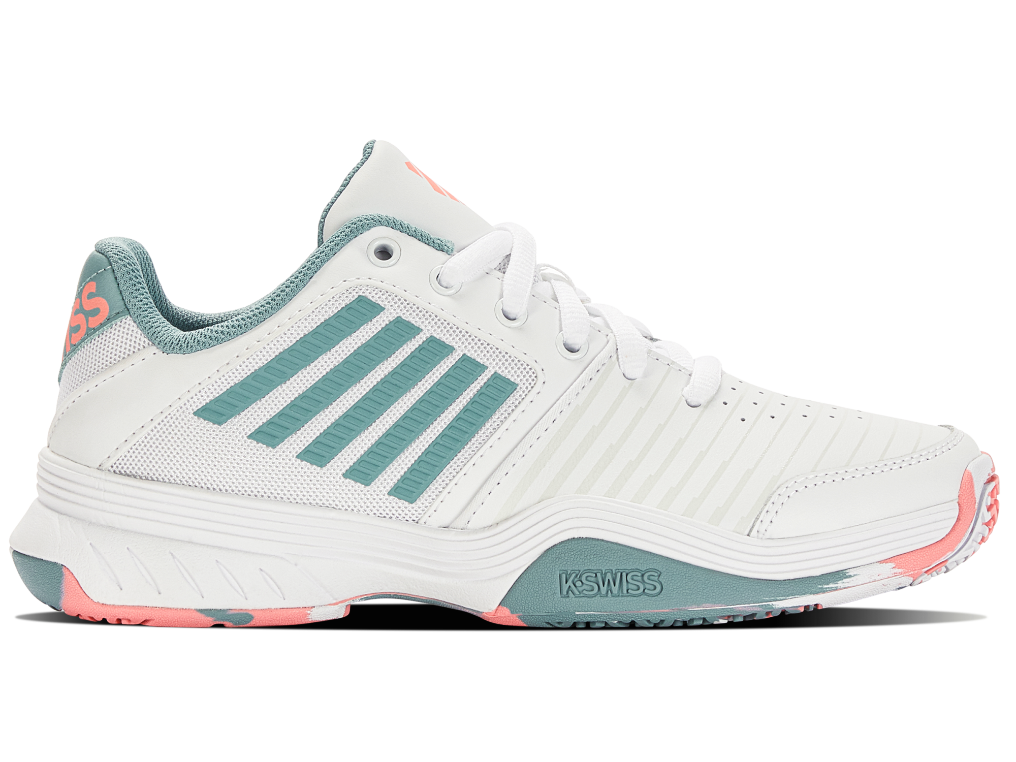K-Swiss JR Court Express Omni white/blue/desert flower white 1