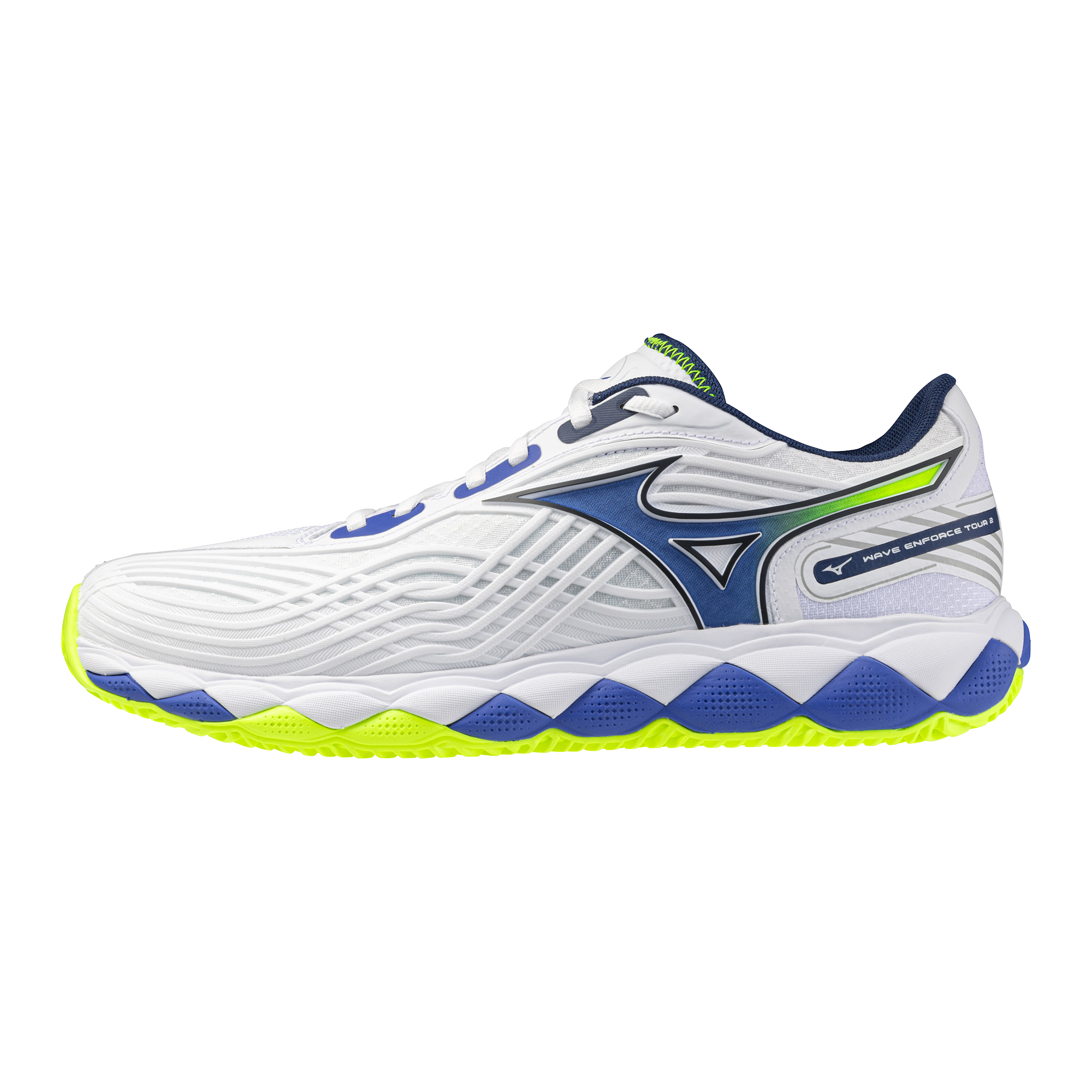 Mizuno Wave Enforcer Tour 2 CC white/dazzling blue/yellow 1