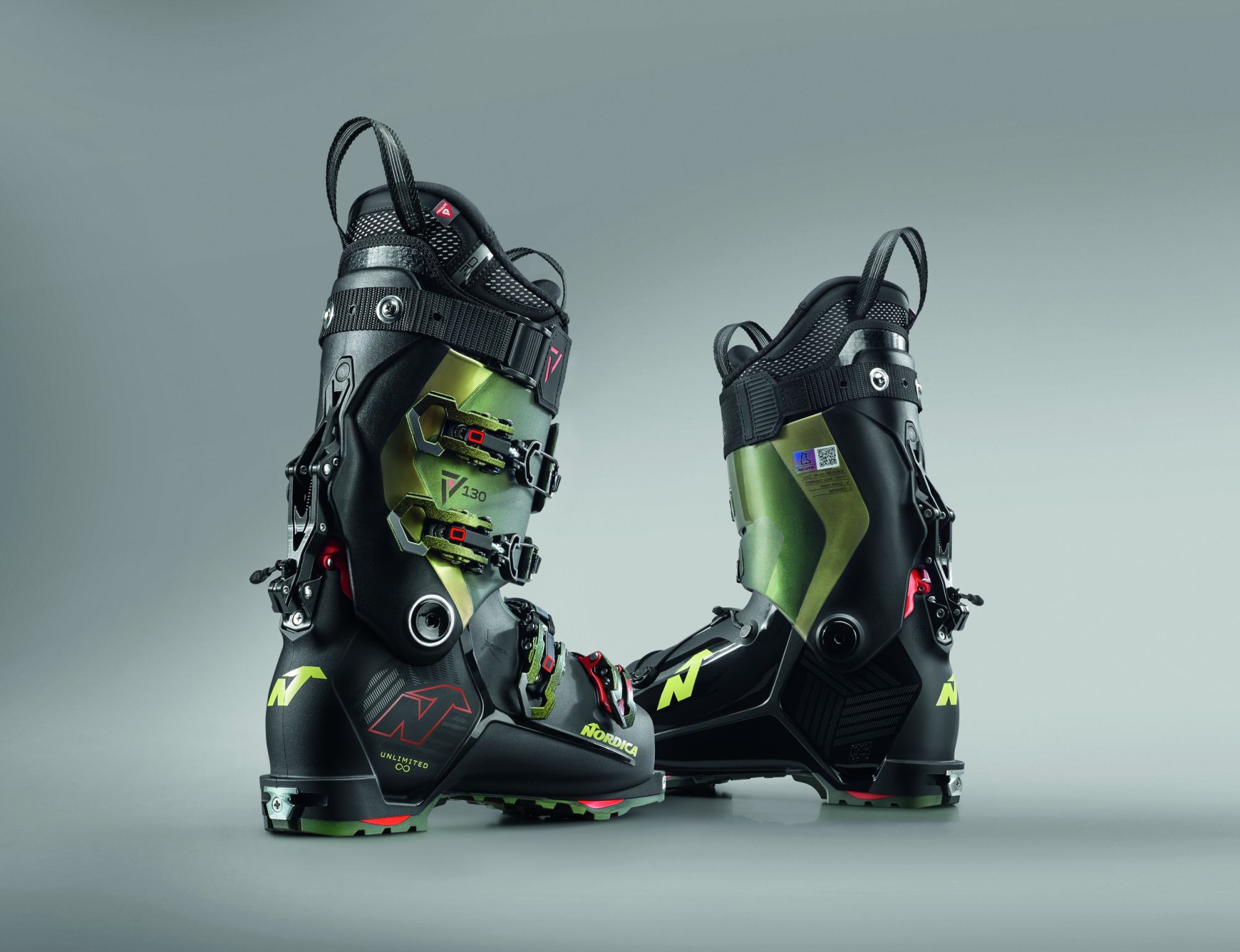Nordica Unlimited 130 DYN GW black irid/green/red green 1