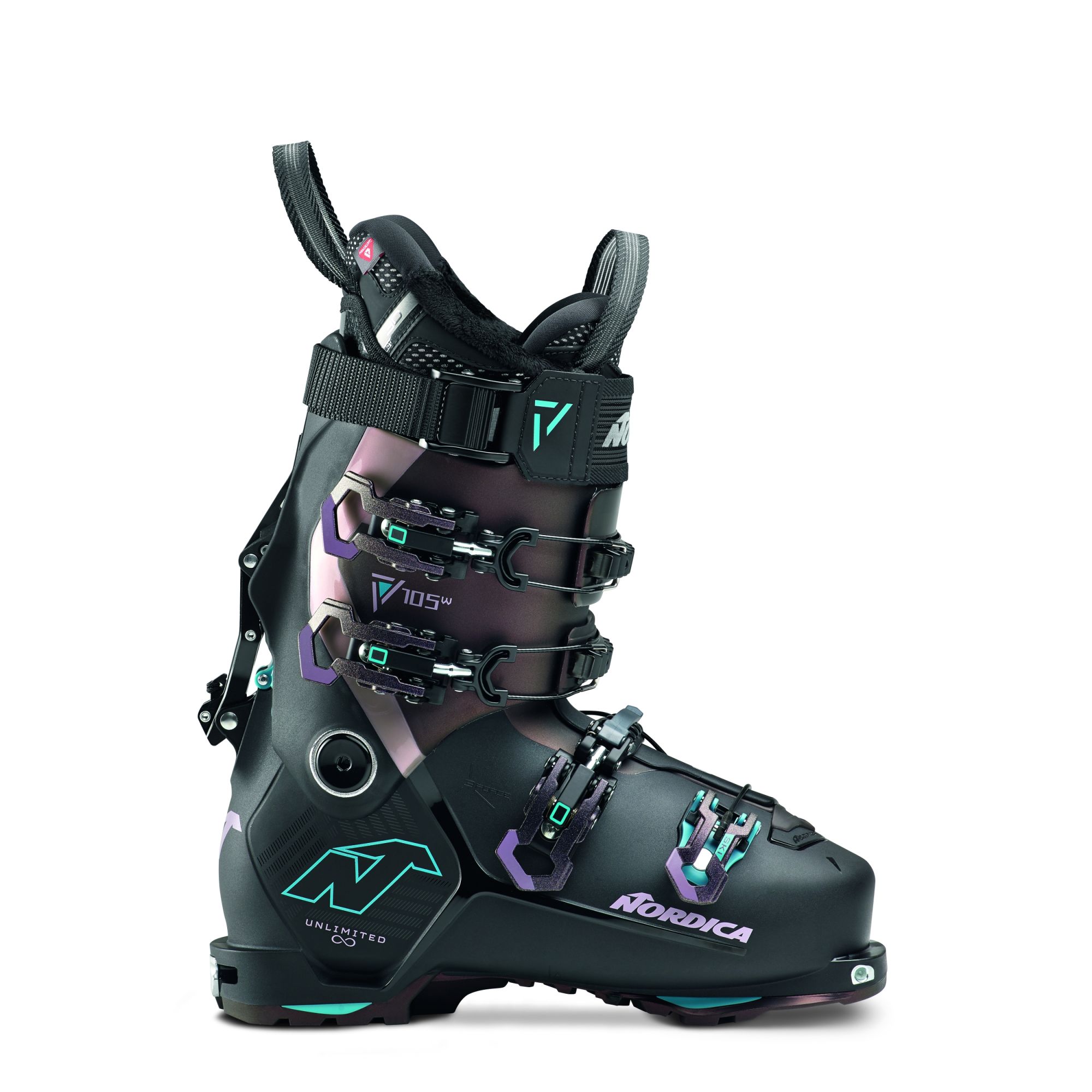 Nordica W Unlimited 105 DYN GW black irid/purple blue purple 1