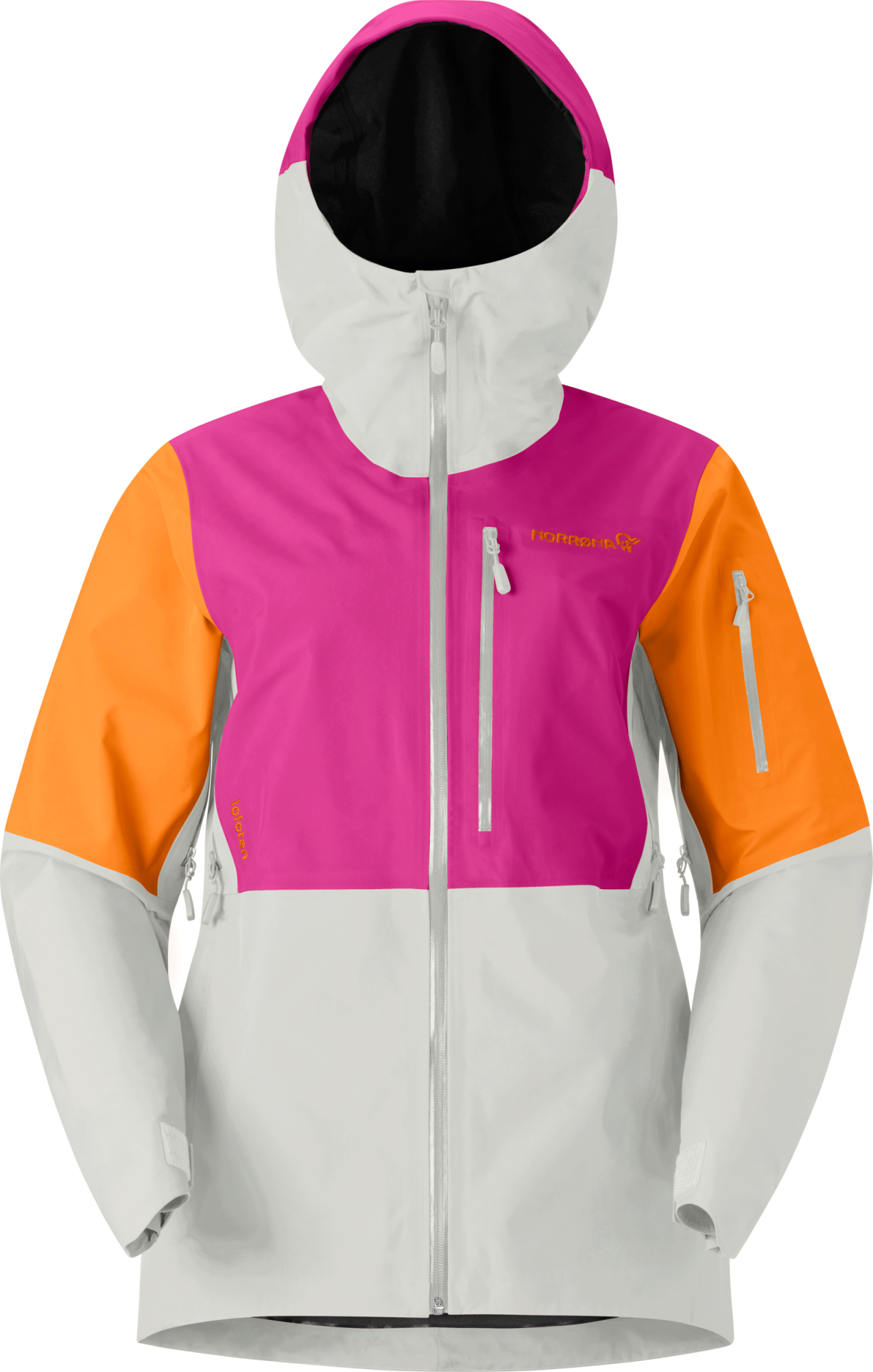 Norrona W Lofoten GTX Jacket festival fuchsia/oatmeal fuchsia 1