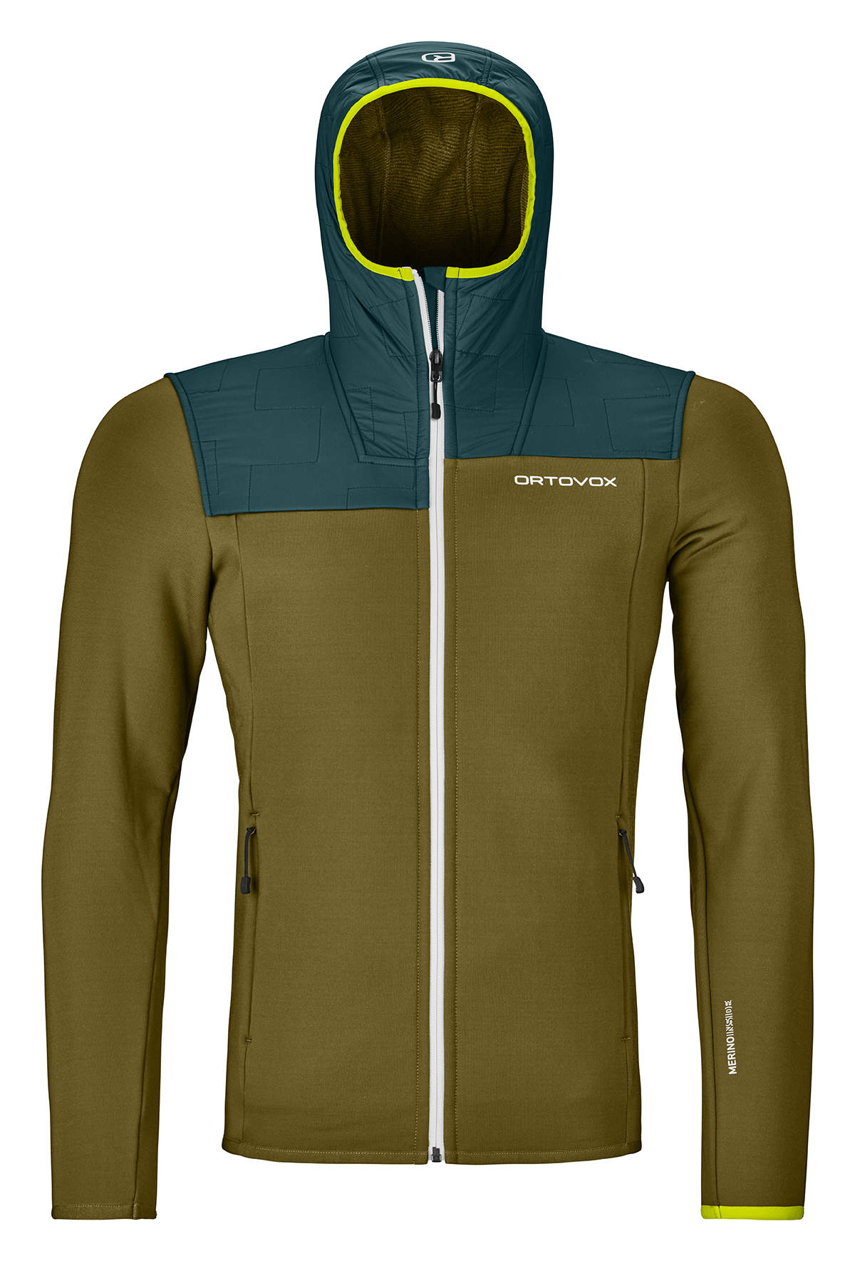Ortovox Fleece Plus Hoodie green moss Fleece 1