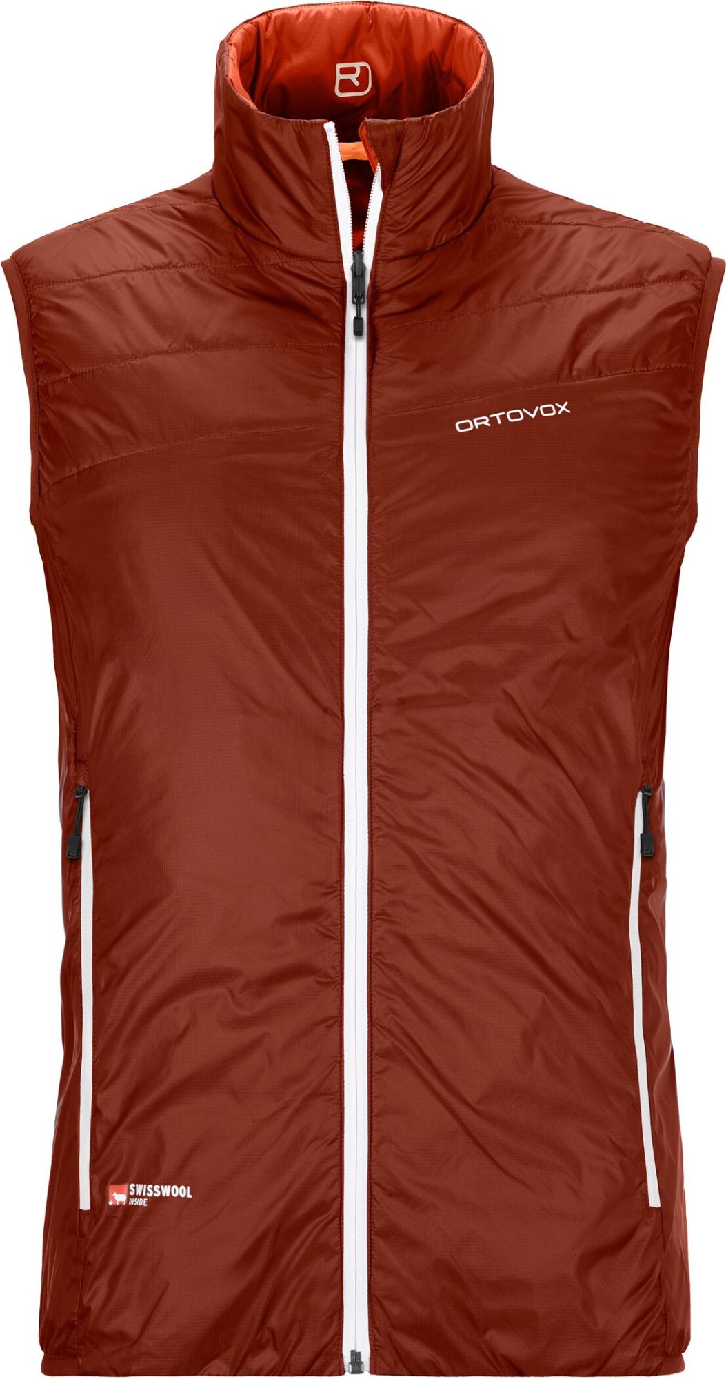 Ortovox Swisswool Piz Cartas Vest clay orange orange 1