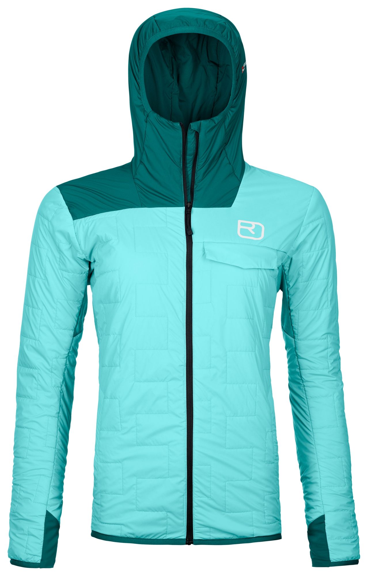 Ortovox W Piz Badus Jacket ice waterfall 1