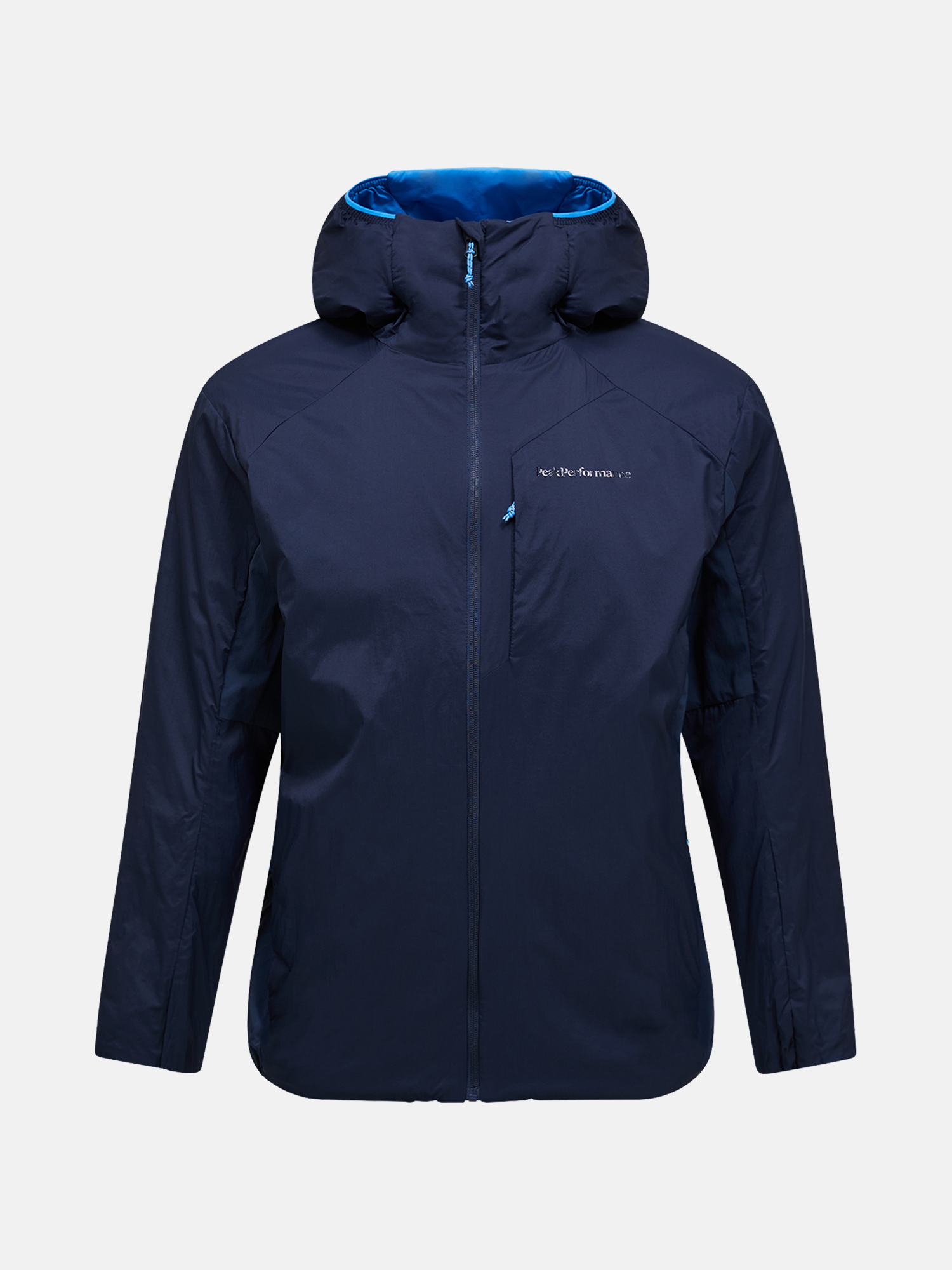 PeakPerformance Freelight Reversible Insulated Hood Jacket blue shadow/azure ascent 1