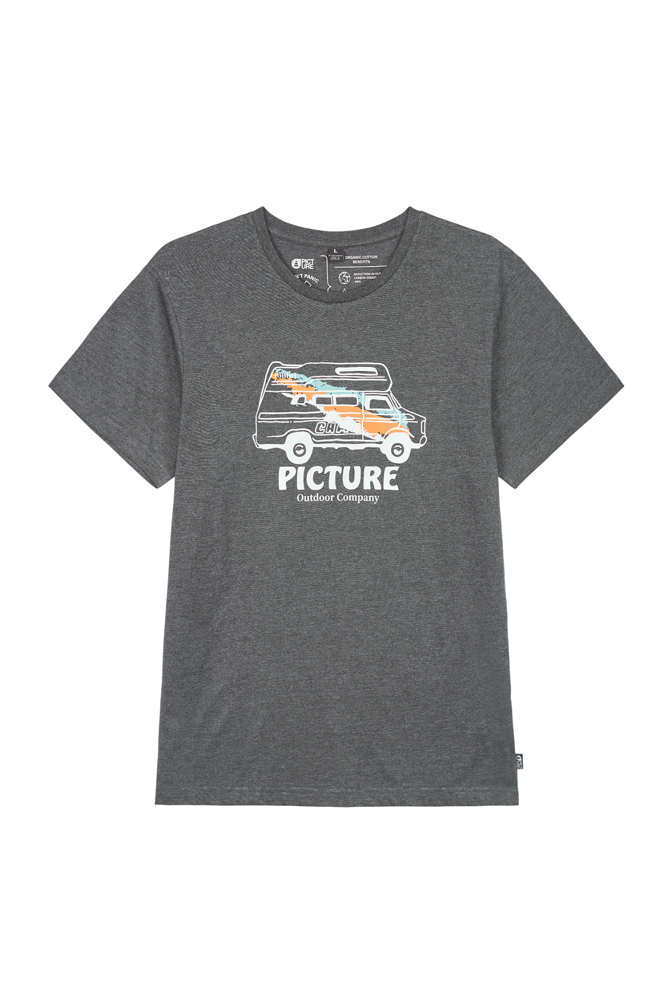 Picture Custom Van Tee dark grey melange dark grey 1