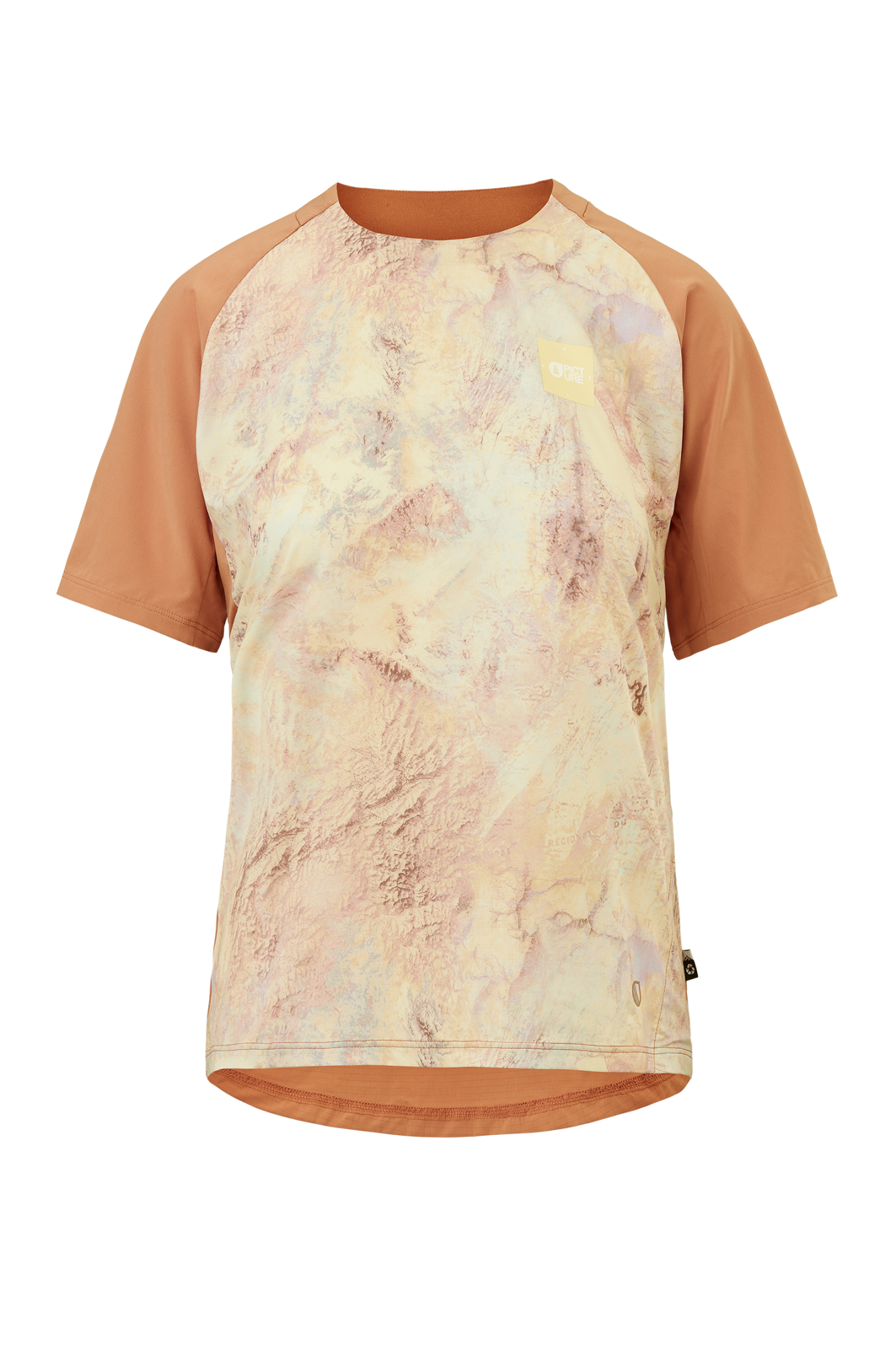 Picture W Ice Flow Printed Tech Tee geology cream cream 1
