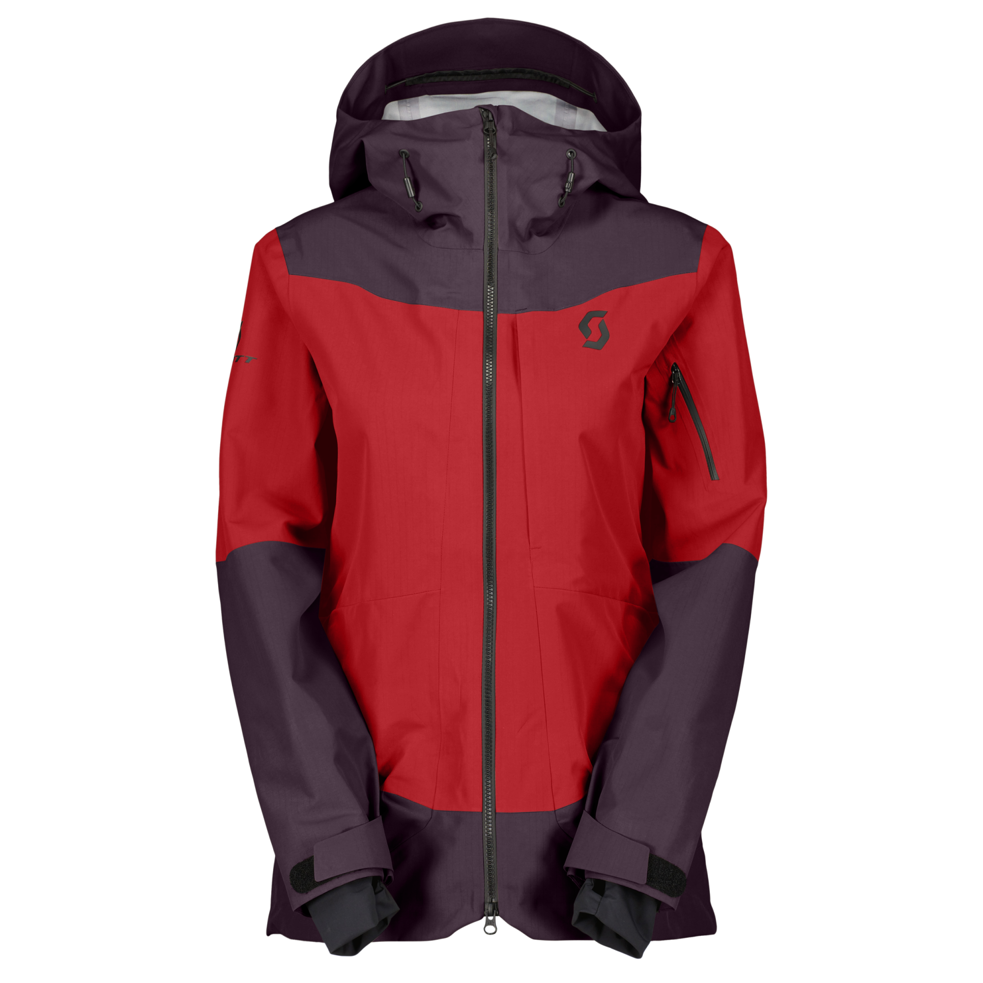 Scott W Vertic 3L Ripstop Jacket rich purple/power red purple 1