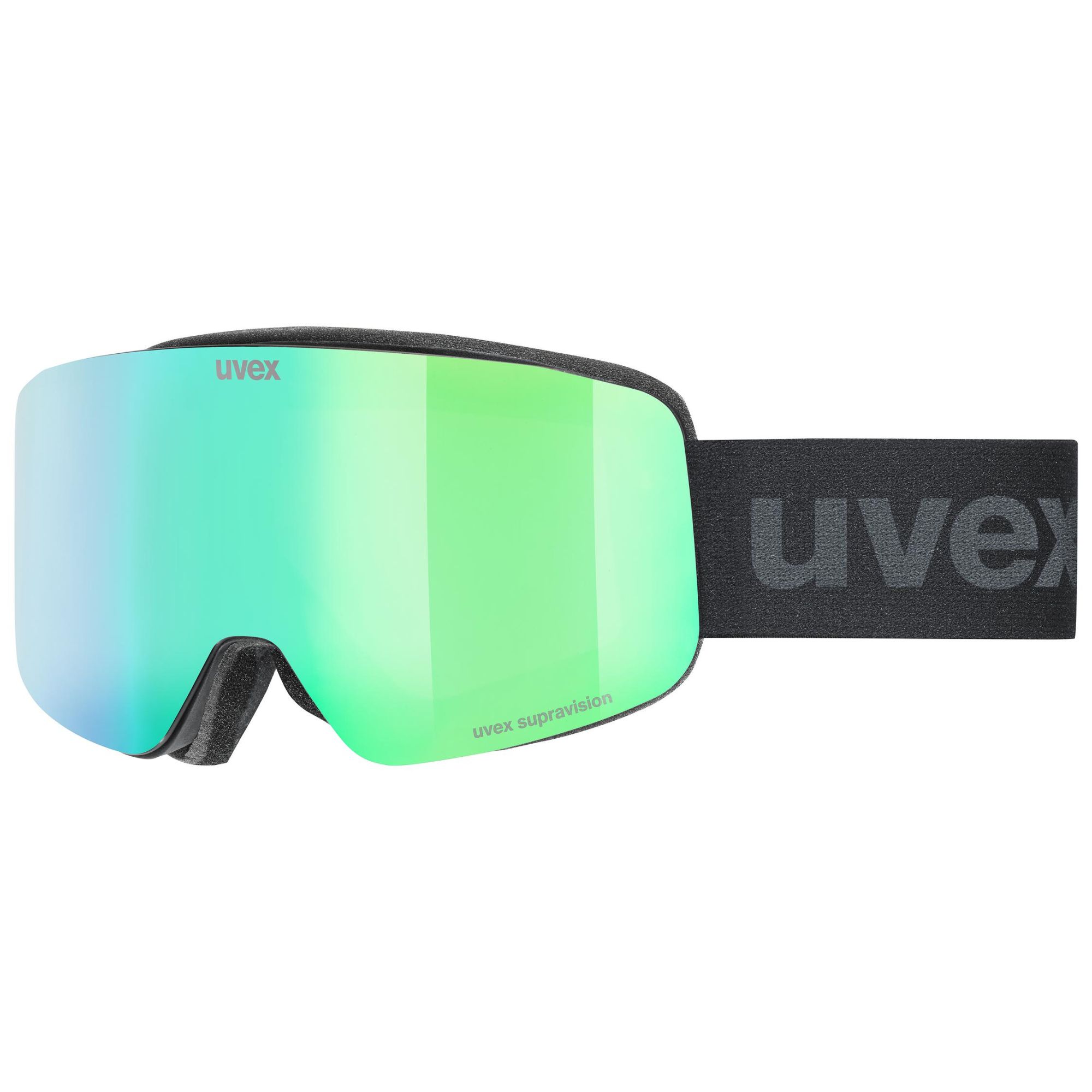Uvex JR pwdr FM black matt dl/mirror green 1