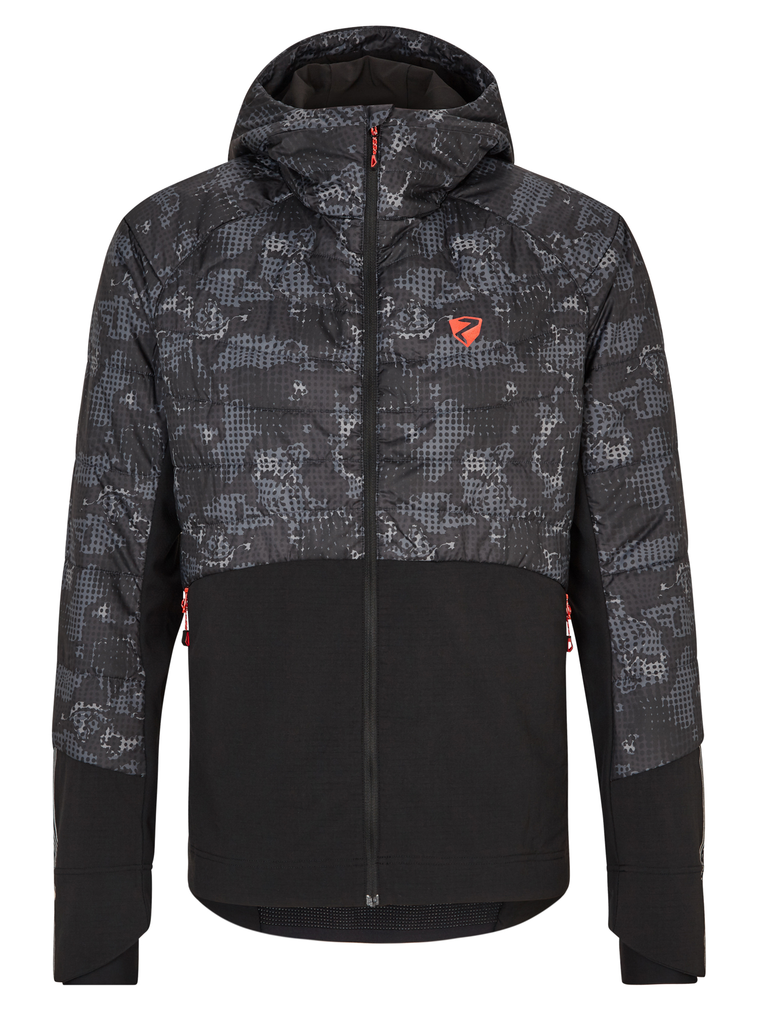 Ziener Nakos Jacket black foggy print black 1