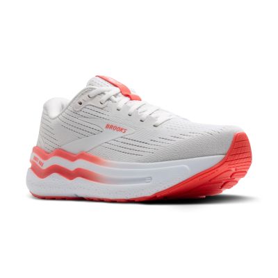 Brooks W Ghost Max 2 white/hot coral coral 