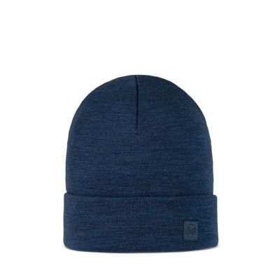Buff Merino Heavyweight Beanie melange nightblue 