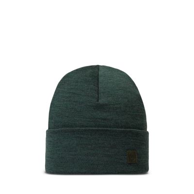 Buff Merino Heavyweight Beanie solid forest 