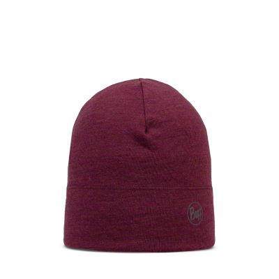 Buff Merino Midweight Beanie melange tibetan red 