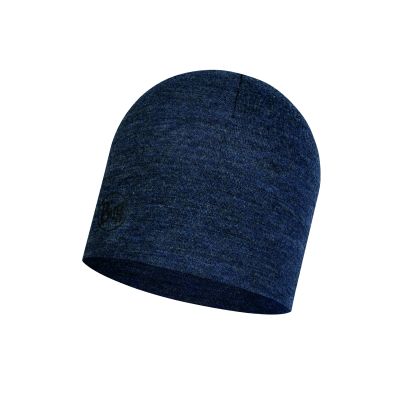 Buff Merino Midweight Beanie melange nightblue 