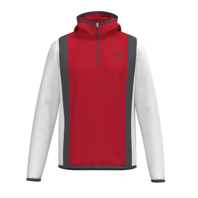 Head CLUB 25 Tech Hoodie red/white white 