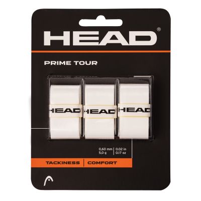 Head Prime Tour 3er Pack Overgrips white 