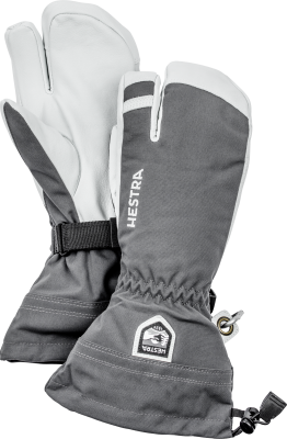 Hestra Army Leather Heli Ski 3-Finger grey 