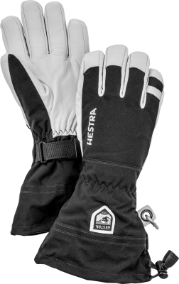 Hestra Army Leather Heli Ski 5-Finger black black 