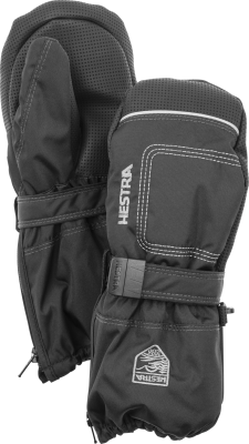 Hestra Baby Zip Long mitt black black 