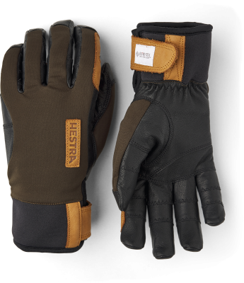 Hestra Ergo Grip Active Wool Terry 5-Finger dark forest/natural brown dark Forest 