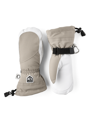 Hestra W Heli Ski Mitt khaki/offwhite 