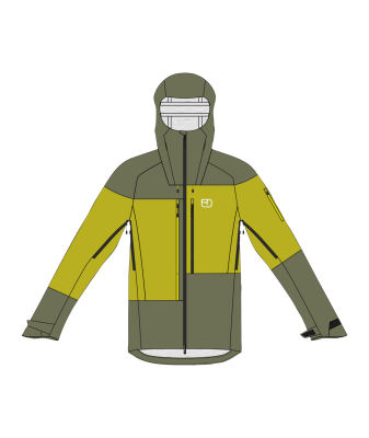 Ortovox 3L Guardian Shell Jacket wild herbs 