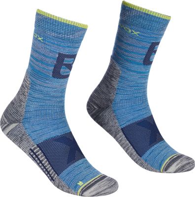Ortovox Alpinist Pro Compression Mid Socks safety blue blue 