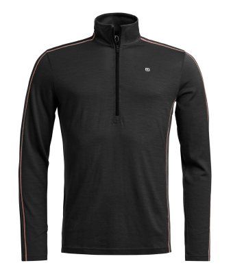 Ortovox Rock'n'Wool Zip Neck black raven 