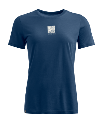 Ortovox W 120 Cool Tec Abstract T-Shirt deep ocean ocean 