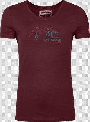 Ortovox W 140 Cool Vintage Badge T-Shirt winetasting wine 