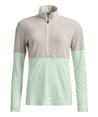 Ortovox W Rock'n'Wool Zip Neck white tea 