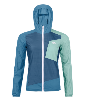 Ortovox W Windbreaker Jacket petrol blue petrol blue 