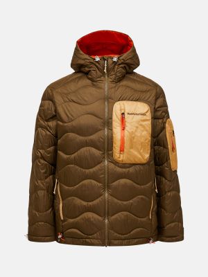 PeakPerformance Helium Utility Down Hood meadow moss/sierra sand 