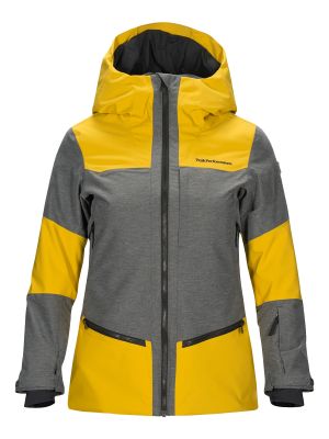 Peak Performance W Balmaz Jacket yellow flow yellow 