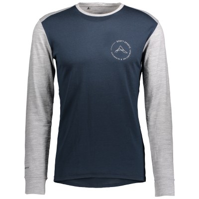 Scott Defined Merino Shirt LS dark blue/light grey dark blue 