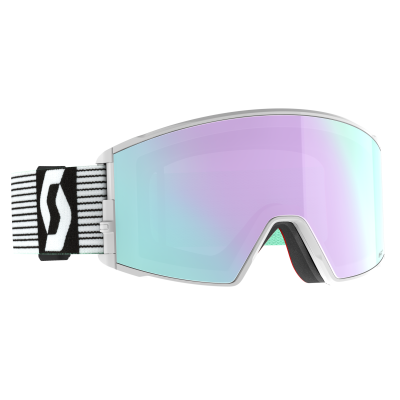 Scott React Goggle AMP Pro white-green mint/AMP Pro lavender lavender 